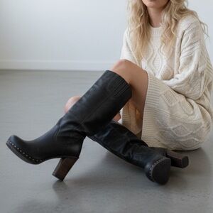 Felmini Distressed Leather Boots Made In Portugal